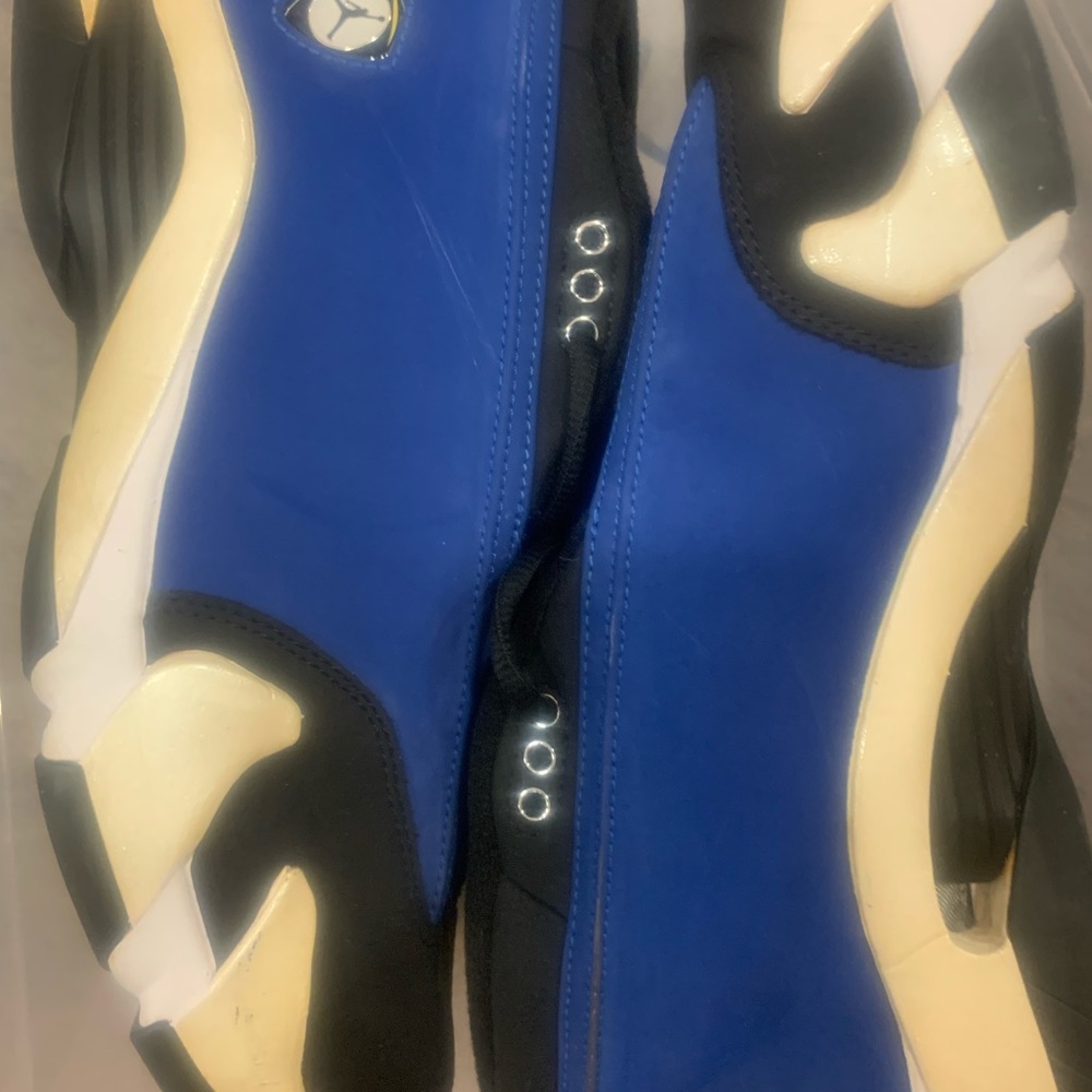 Jordan XIV Athletic Shoes in Blue and Cream